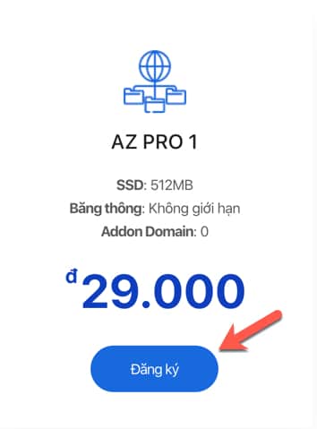 Hướng dẫn đăng ký mua hosting tại AZDIGI chi tiết A-Z 2021 1