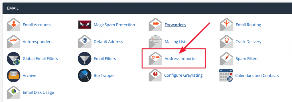 Hướng dẫn sử dụng Address Importer cPanel.