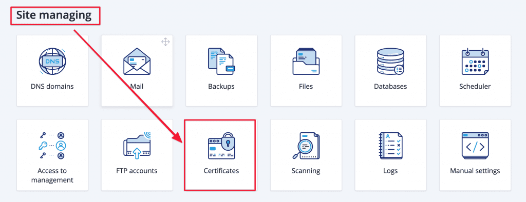 cấu hình SSL FASTPANEL