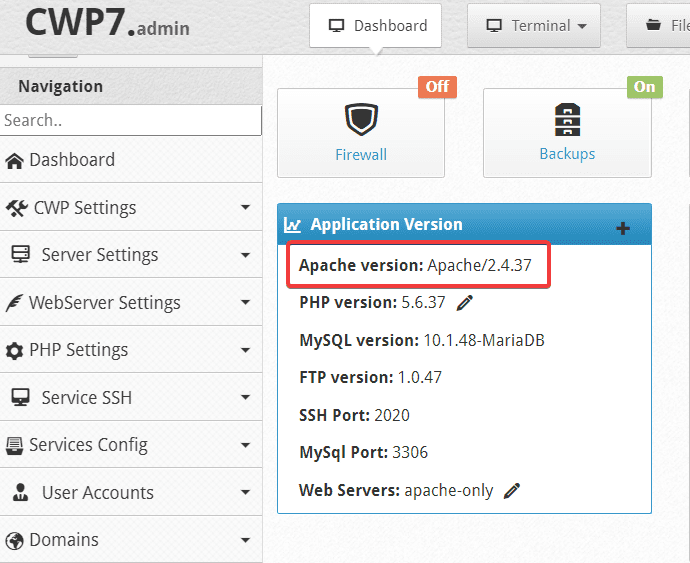 Nâng cấp Apache trên Centos Web Panel