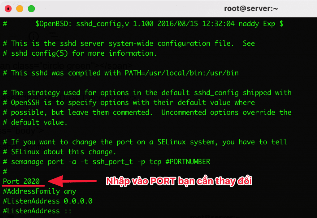 Hướng dẫn đổi Port SSH Linux