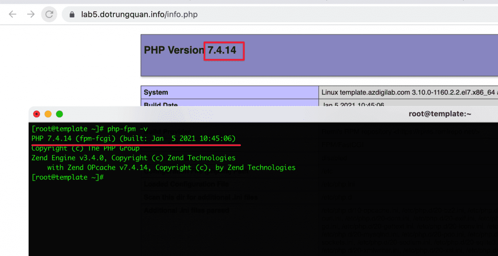 nâng cấp phiên bản PHP-FPM trên CentOS 7
