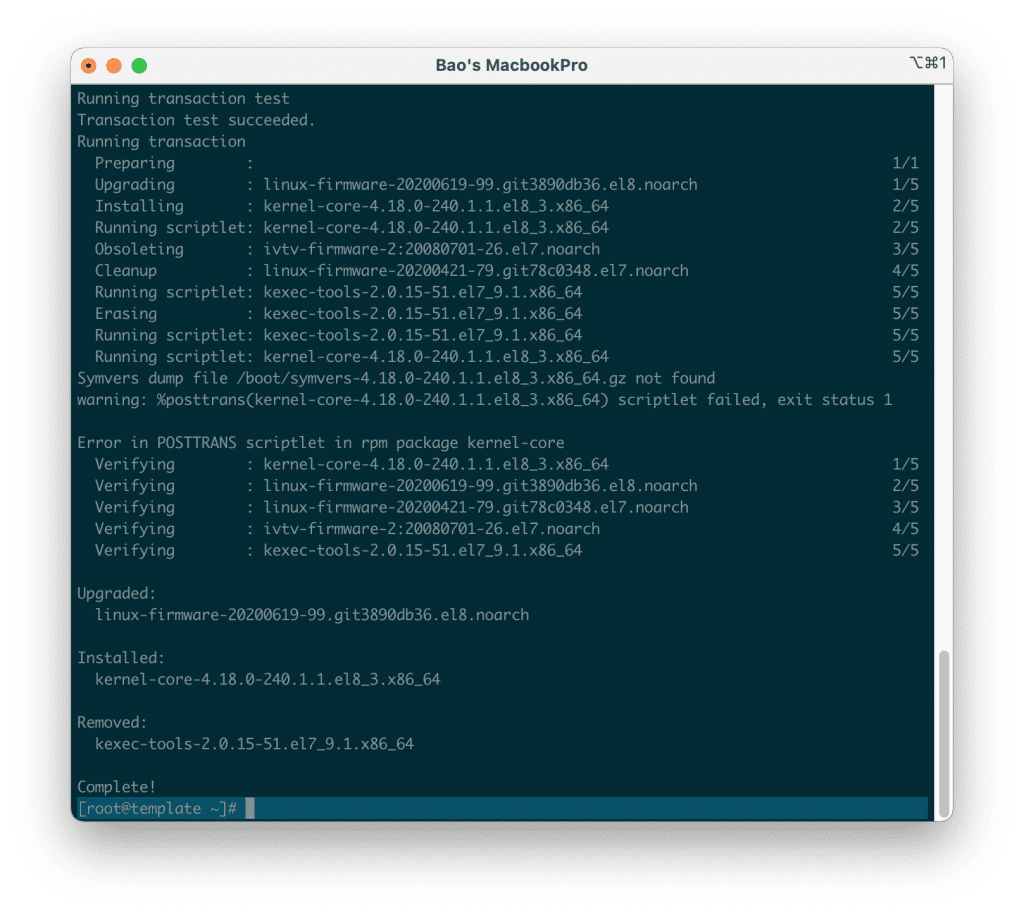 Centos 8 замена iptables