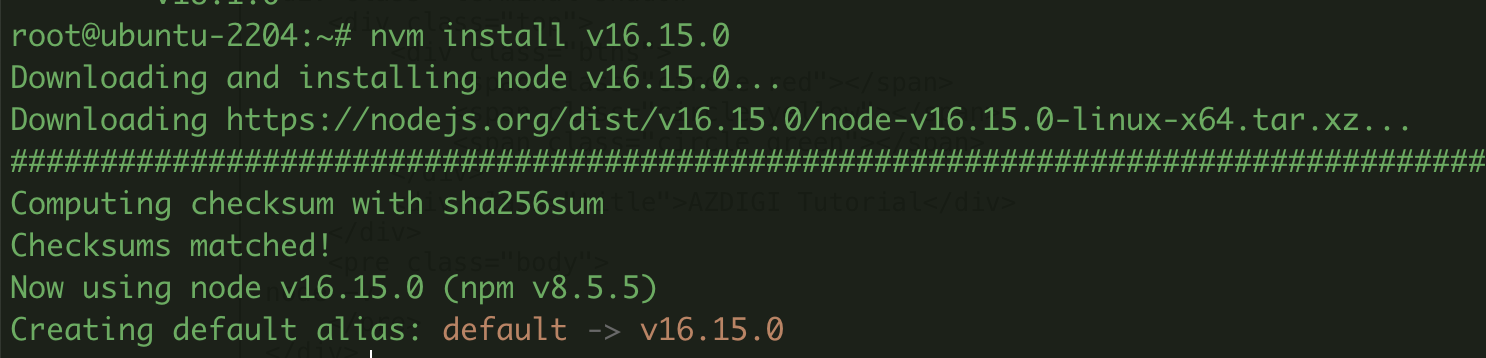 Instructions for Installing Node.js with NVM on Ubuntu 22.04