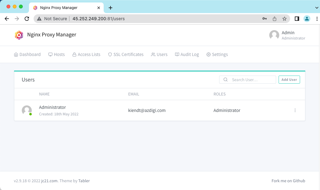 Cài đặt Nginx Proxy Manager với Docker Compose trên Ubuntu 22.04